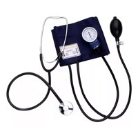 Bokang - Combo Esfigmomanómetro Aneroide Con Estetoscopio Azul