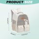thumbnail image 2 of Mochila Transportadora para Gatos Uxcell, Mochila de Viaje para Mascotas con Malla Ventilada Plegable para Gatos o Perros Pequeños Cachorros, para Senderismo / Camping / Viajes (Blanco, 12"x9"x16), 2 of 7