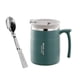 thumbnail image 1 of Vaso De Vacío Vaso Con Tapa Taza De Café Aislada Para Acampar Viajes Senderismo Verde, 1 of 3