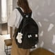 thumbnail image 2 of Upgrade Your School and Travel Game with Our Kawaii Canvas Backpack - Simple Preppy Style with Large Capacity for Women, 2 of 5