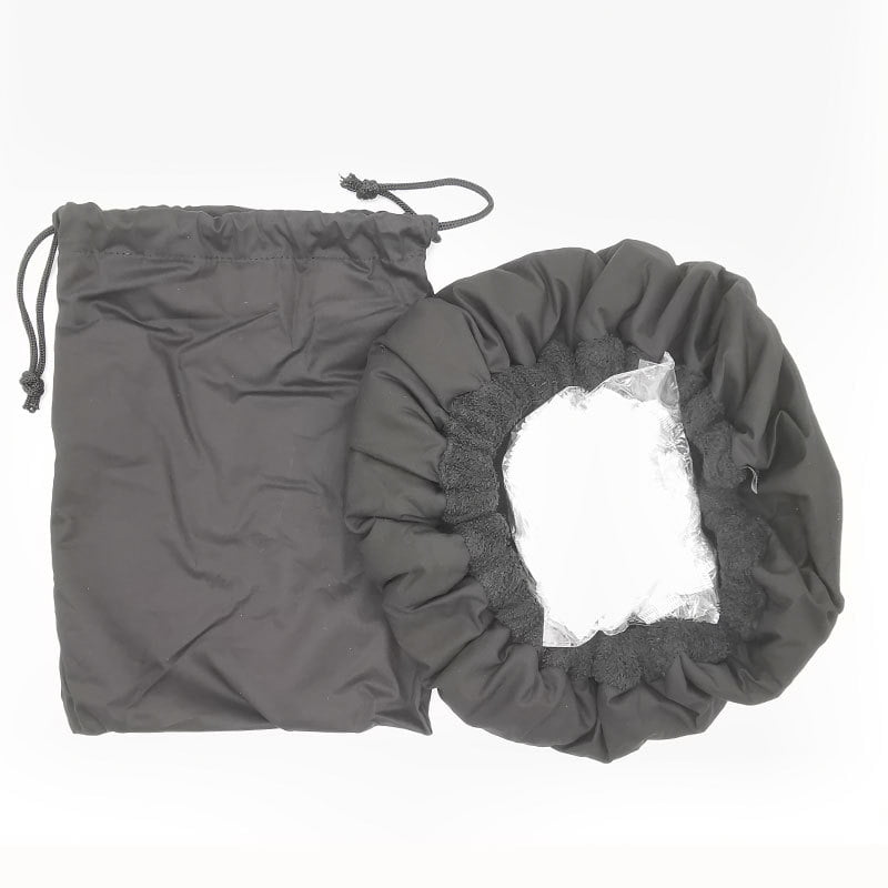 Xusx111 - Cap De Calor De Acondicionamiento Profundo De Semillas De Lino - Tapa Caliente De Microondas Sin Cable Para Cuidado Del Cabello Rizado Texturizado Natural, Secado, Peinado, Rizado, Tamaño Un