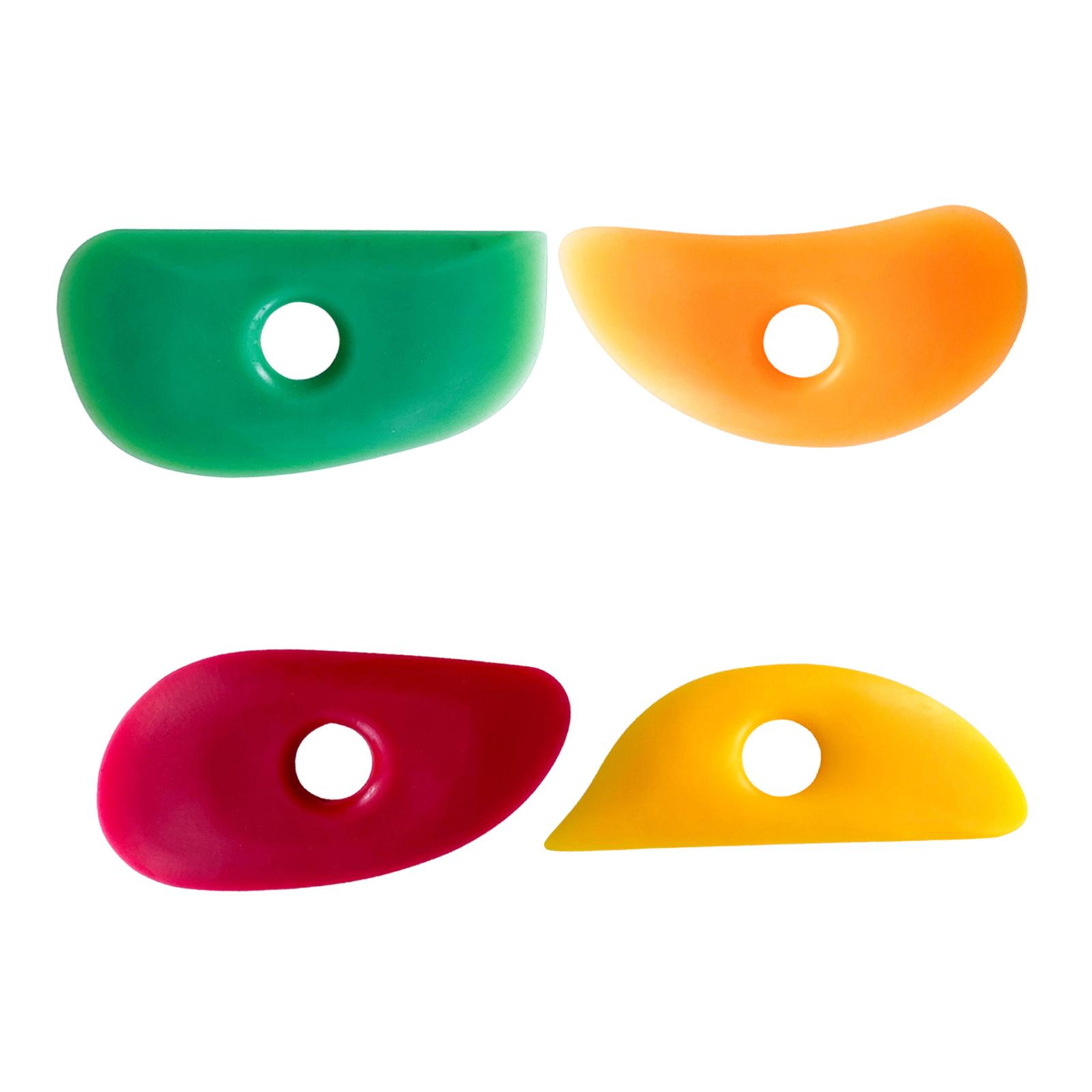 Magideal - 4 Herramientas Niveladoras De Silicona Para Cerámica, Para Manualidades, Suaviza Formas, Versátiles, 10 X 5 Cm, Accesorios, Herramienta De Raspado De