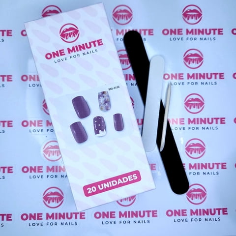 One Minute - Uñas Gel Semicuradas Diseño 136