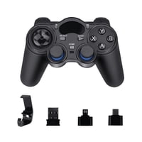 Controlador Inalámbrico Aaronmei 2.4G Usb Android Joystick Joypad Con Convertidor Otg Negro