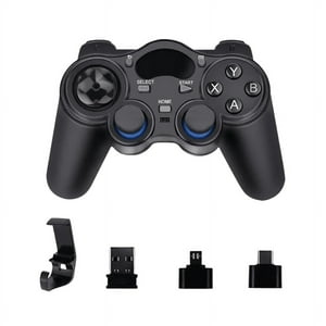 Controlador Inalámbrico Aaronmei 2.4G Usb Android Joystick Joypad Con Convertidor Otg Negro