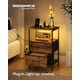 thumbnail image 2 of Mesa de Noche SONGMICS BELLAH con Estación de Carga y Luz LED, 2 of 6