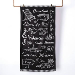 Mashini - Toalla De Playa Deportiva Bolso 80X160 Ciudad