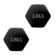 thumbnail image 2 of Par de Mancuernas hexagonales de neopreno 2kg c/u Total 4kg, 2 of 2