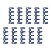 Ioensy - 10X 5 Anillas Para Encuadernación De Hojas Sueltas, Anillas Para Encuadernación Para Agenda De Oficina, Color Azul