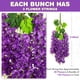 thumbnail image 2 of Flores colgantes artificiales Alotiki Wisteria, 1,1 m, 36 unidades, color morado, 2 of 7