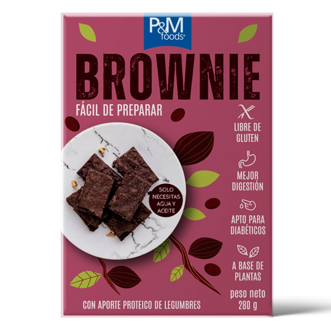 P&m Foods - Mezcla Lista Brownie Sin Gluten
