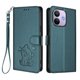 thumbnail image 1 of Funda de Gato tipo Libro para Xiaomi Redmi Note 17 Pro 5G, Verde Oscuro, 1 of 6
