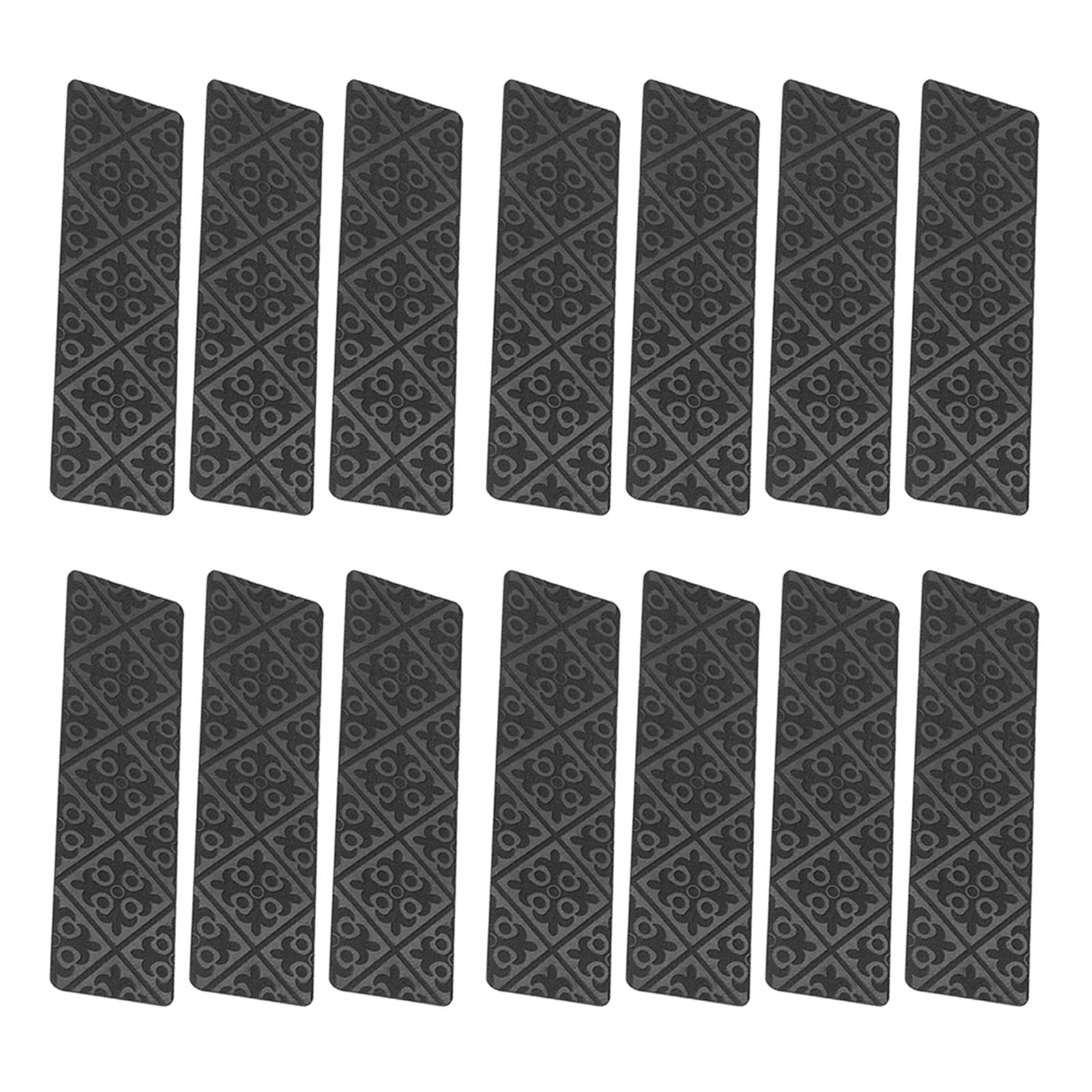 Bothyi - Paquete De 14 Peldaños De Escalera De Alfombra De 8 X 30 Pulgadas, Sin Cinta Antideslizante Para Ancianos, Mascotas, Niños, Gris