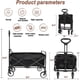 thumbnail image 3 of Carrito de playa plegable Wagon iHomey con capacidad de 200 kg, 3 of 8