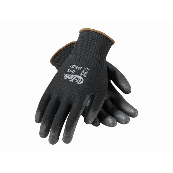 Guantes GTek 33-B125/L ONX de nailon con palma de poliuretano, color negro