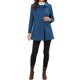 thumbnail image 2 of INSPIRE CHIC Abrigo de Mujer con Cuello Peter Pan Doble Botonadura Abrigo de Invierno Trinchera Pea Coat Gris Oscuro Azul M, 2 of 6