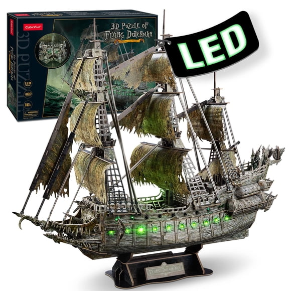 Puzle 3D CubicFun Green LED Flying Dutchman 360 unidades
