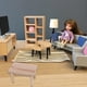 thumbnail image 3 of Casa de muñecas 1:12, mini mesa larga de madera, accesorios de tiro, muebles de bolsillo, escena en miniatura, 3 of 5