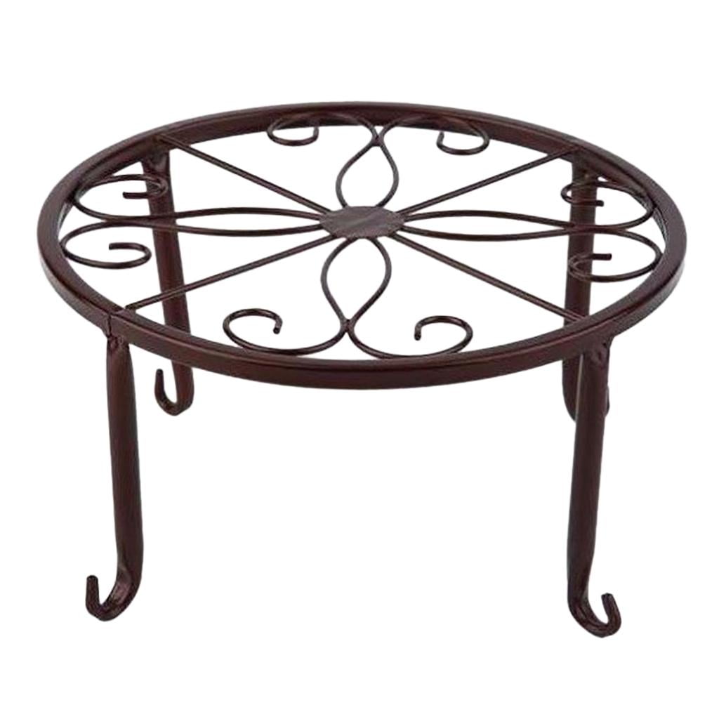 Fiocias - Soporte Para Macetas De Metal Soporte Para Macetas De Hierro Pote Para Jarrones Estante Bronce