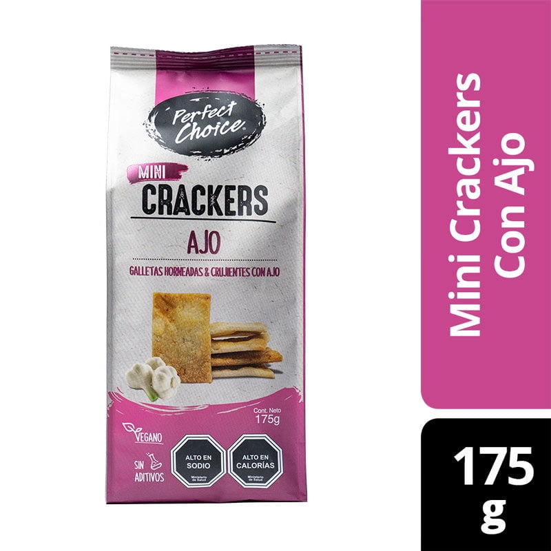 Galletas Saladas Mini Ajo Bolsa 175 g Perfect Choice