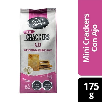Galletas Saladas Mini Ajo Bolsa 175 G Perfect Choice