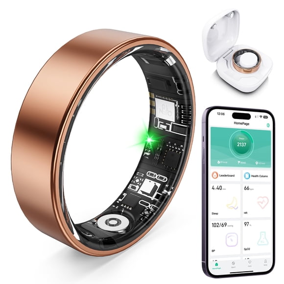 Monitor de sueño Smart Ring Free Shark, frecuencia cardíaca para iOS y Android