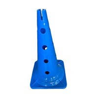Magideal - Cono De Entrenamiento De 20 Pulgadas Cono Marcador De Campo Señal De Seguridad Vial Práctica De Agilidad Cono De Tráfico Para Baloncesto , Azul