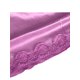 thumbnail image 4 of INSPIRE CHIC Mujer Camisón de Satén con Escote en V, Encaje Floral y Lazo, Tirantes Ajustables, Vestido de Dormir Encaje Violeta M, 4 of 6
