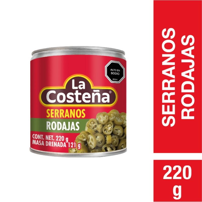 Serranos Rodajas 220 g La Costeña