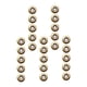 thumbnail image 5 of 20 Cuentas De Posicionamiento Pequeñas De 8 Mm Para Manualidades DIY, Accesorios Dorados, 5 of 5