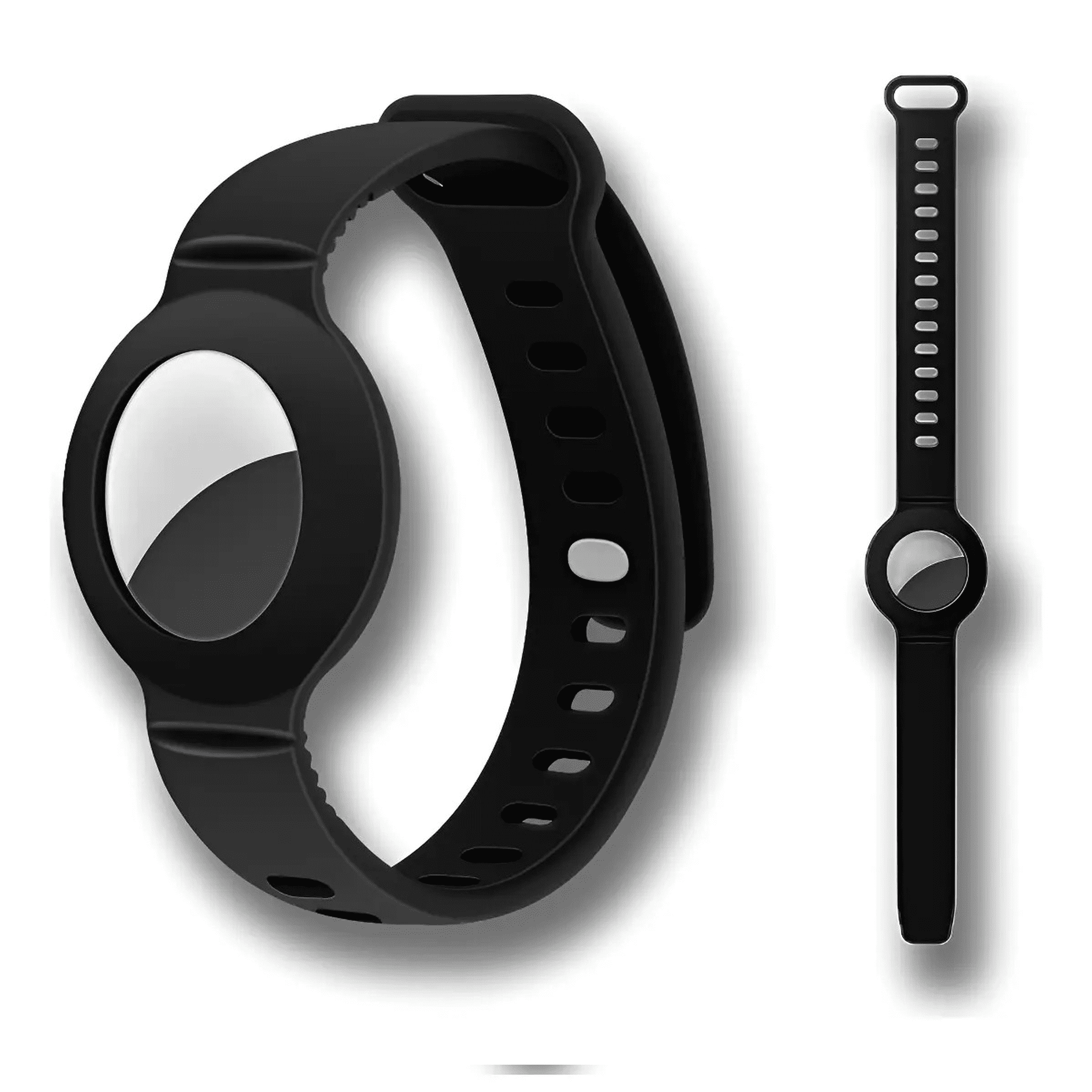 Pulsera Protectora Para Airtag Belug Antiperdida Niños Negro