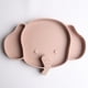 thumbnail image 3 of Baby Food Grade Silicone Elephant Dinner Plate, Compartment Food Supplement Dinner Plate, 3 of 4