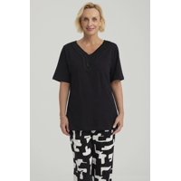 Fashionspark - Polera Mujer Macramé Negro - Ll