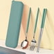thumbnail image 1 of Upgrade Your Dining Experience with our Portable Silverware Set - Includes Spoons, Forks, and Chopsticks in a Stylish Storage Case - Perfect for Work, Home, and Restaurant Use - Great Quality and Craf, 1 of 5
