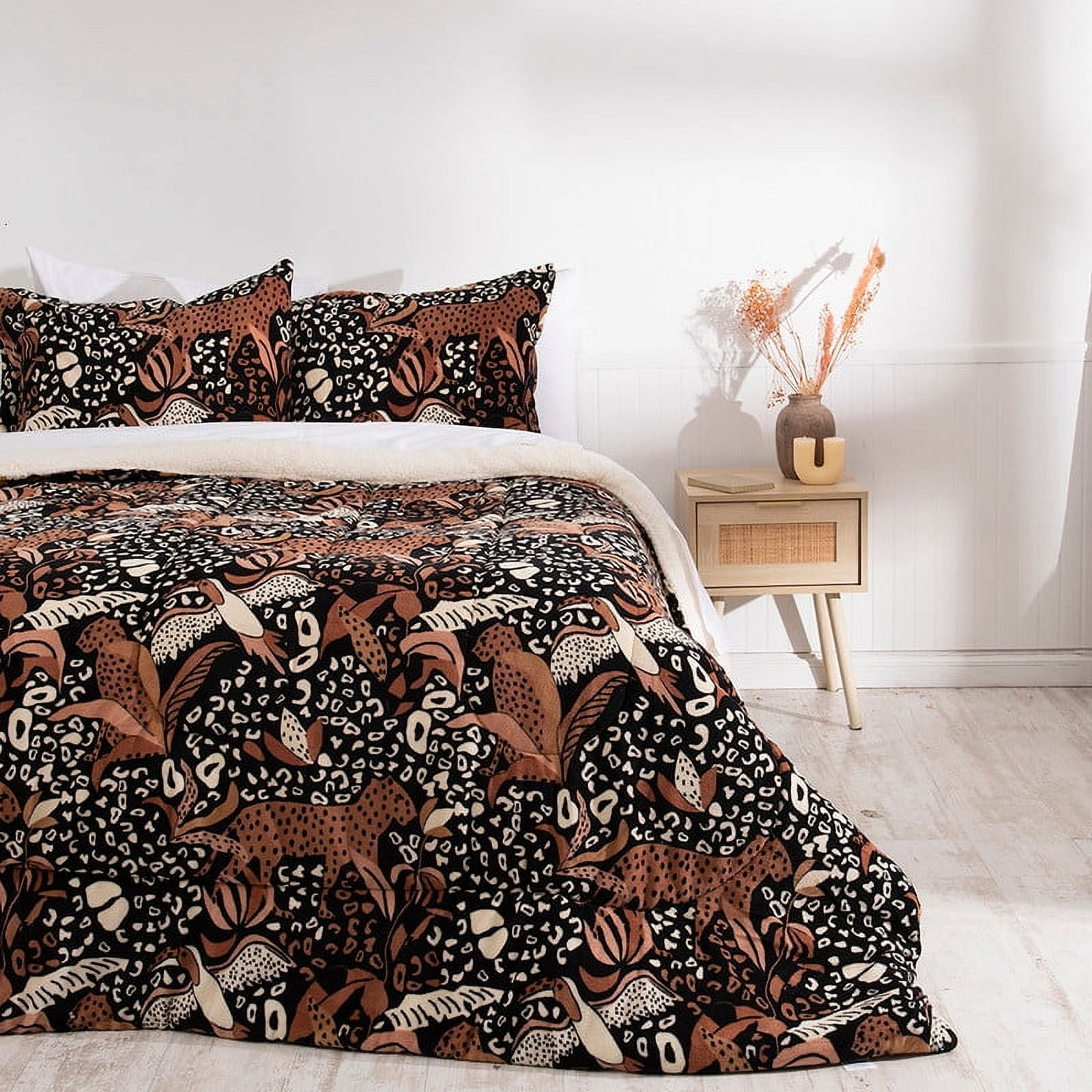 Mashini - Plumon Coral Print Sherpa 2 P Selva