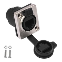 Magideal - Acoplador D Sub Resistente Al Agua Carcasa De Aleación De Zinc Accesorio Resistente Para Gabinetes Industriales Adaptador De Alimentación Gigabit