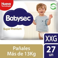 Pañales De Bebé Súper Premium Cuidado Total Xxg, 27 Un 27 Un Babysec