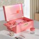 thumbnail image 4 of Caja de Almacenamiento Usoway 27x17x13 cm LED Rosa con Cerradura de Madera, 4 of 6