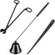 thumbnail image 1 of Juego de accesorios para velas, 3 en 1, incluye cortador de mechas, apagavelas, cuchara para mechas y bolsa de regalo para Navidad, Acción de Gracias, Año Nuevo y fiestas., 1 of 7