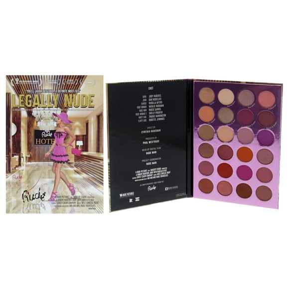 Paleta de Sombras de Ojos Rude Cosmetics Legalmente Desnuda 24 Tonos