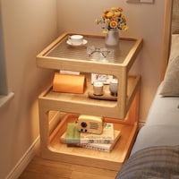 Santú Home & Deco - Mesa Lateral De Madera Con Luz Led