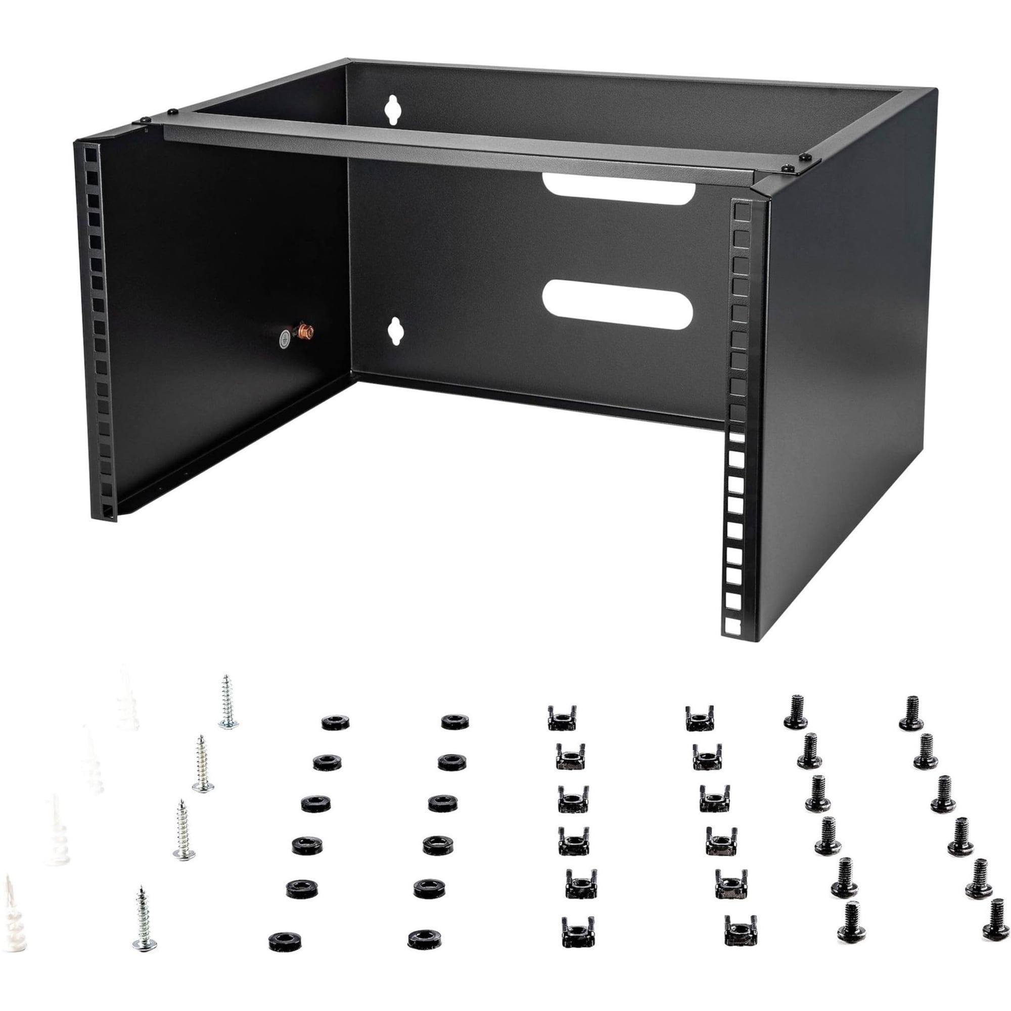Soporte De Red Para Montaje En Pared Startech.com, 6u, 35 Cm De Profundidad, Negro