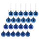 thumbnail image 3 of 24pcs 6cm bolas de navidad adornos de árbol de Navidad colgando decoraciones azul, 3 of 5