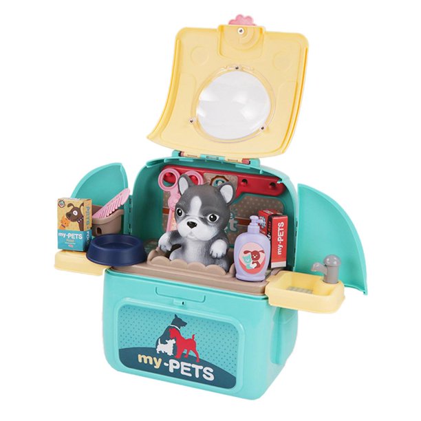 Niños Creativos Juego De Imaginación Mochila Juego De Roles Juguete Niños Juegos Escolares Regalo Perro Verde