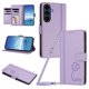thumbnail image 1 of Funda Cartera Trébol para Samsung Galaxy S25 FE con Ranuras Tarjetas y Carga Inalámbrica Morado claro, 1 of 6