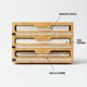 thumbnail image 2 of Organizador Cocina Papel Bambú 3 En 1, 2 of 8