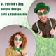 thumbnail image 5 of 2 pares de gafas de sol para el Día de San Patricio, sin montura, para niños y adultos, con diseño de trébol y trébol de cuatro hojas, color verde irlandés, accesorios para el Día de San Patricio, dec, 5 of 7