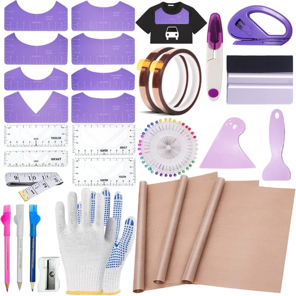Kit de Sublimación QUKLOGEN 12 piezas: reglas y herramientas de calor