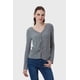 thumbnail image 1 of Polera Mujer Recogido Con Botones Gris, 1 of 4