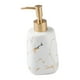 thumbnail image 4 of Dispensador De Jabón Reutilizable Con Capacidad Para 350 Ml De Bomba De Mano Líquida Botella Marmoleada Blanca, 4 of 5